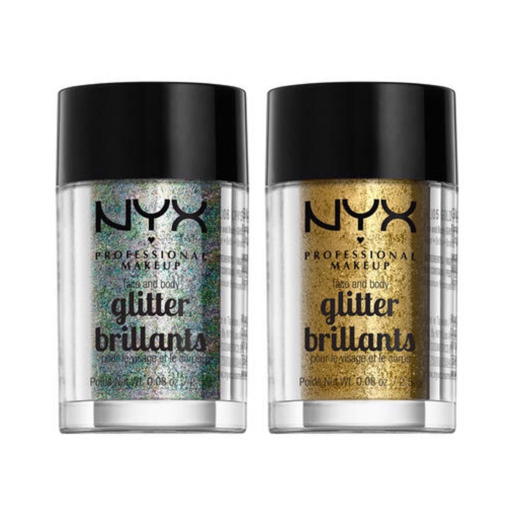 NYX Face & Body Glitter Pigments Crystal & Gold